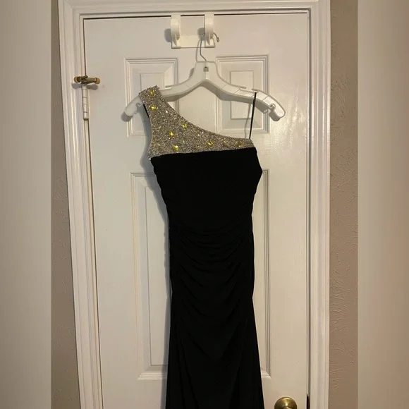 js boutique black dress JS71 Elyse Dress in Black main image 1